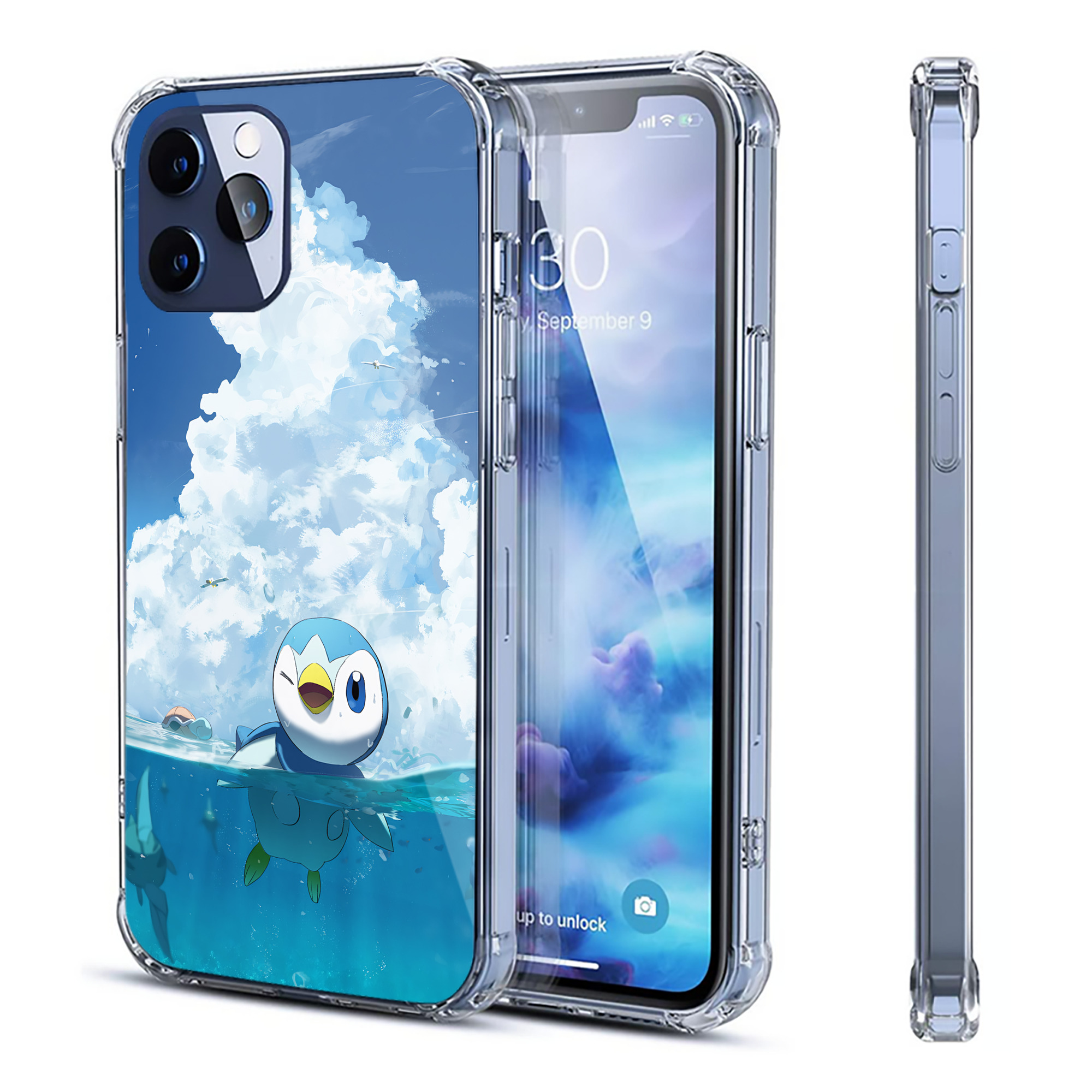 （画像用） ポケットモンスター Pokémon 【iPhone 12シリーズ対応】透明スマホケース（クリアソフトケース）